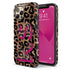 Wild Metallic Leopard 3D Initials iPhone Case
